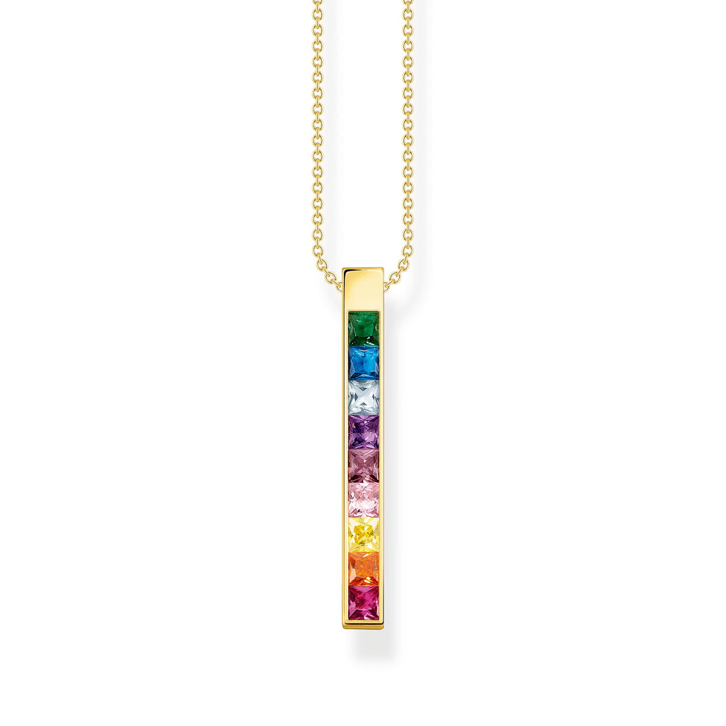 THOMAS SABO Necklace colourful stones gold