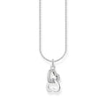 THOMAS SABO Necklace with intertwined hearts pendant and zirconia - silver