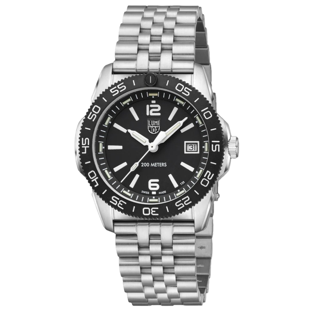 Luminox Consign Black Dial Silver Stainless Steel Strap Men Watch LM3122.M