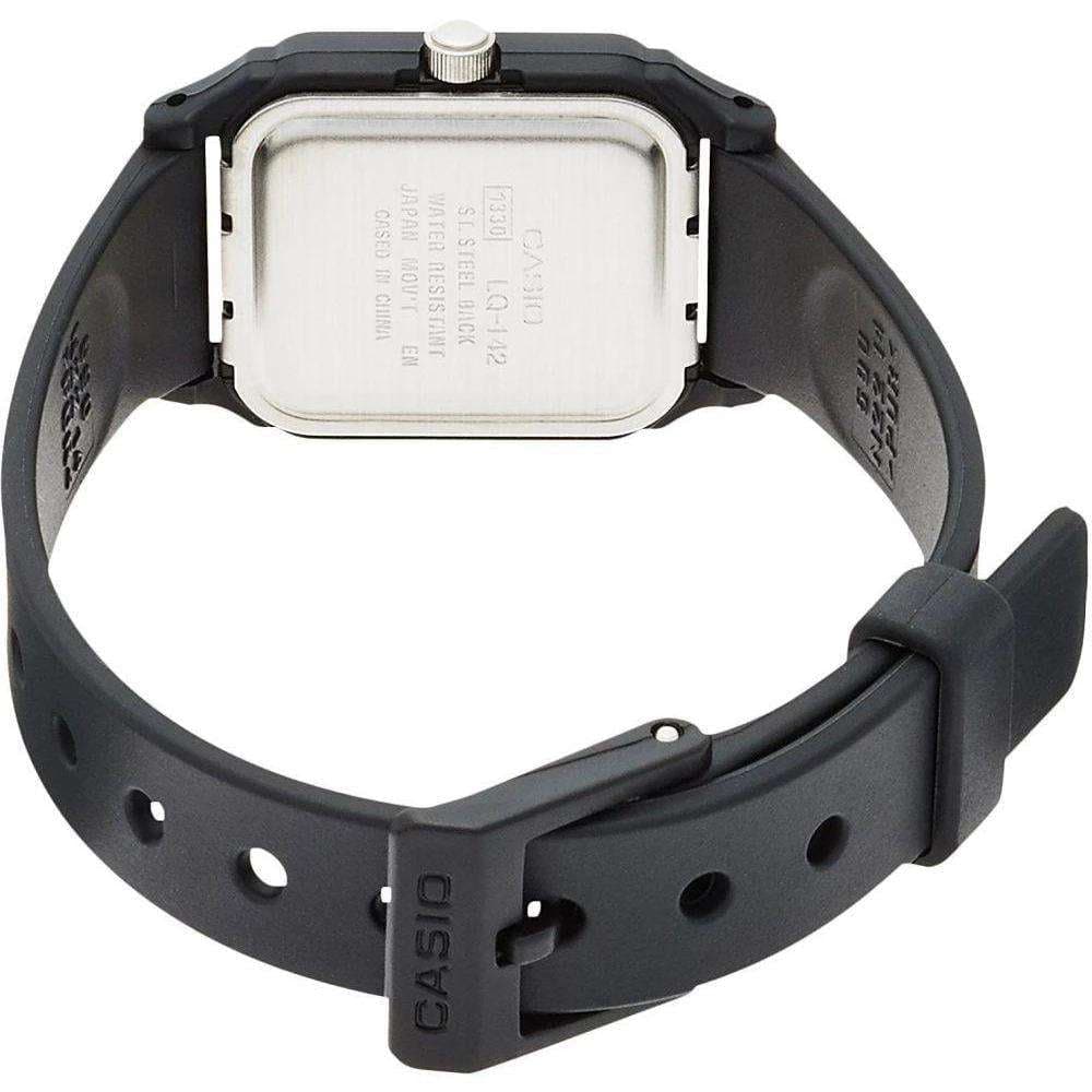 Casio General Blue Dial Black Resin Strap Unisex Watch LQ-142E-2ADF-P