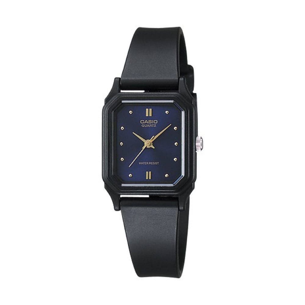 Casio General Blue Dial Black Resin Strap Unisex Watch LQ-142E-2ADF-P