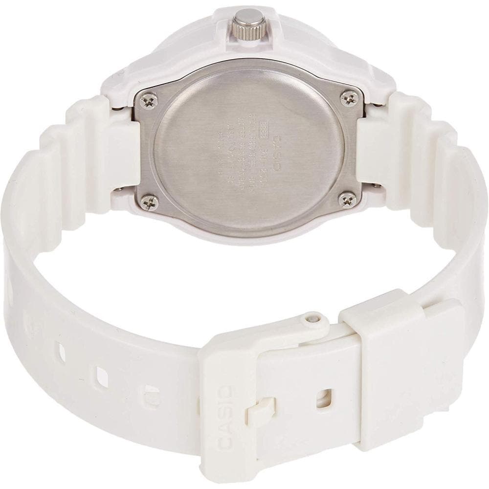Casio General Pink Dial White Resin Strap Women Watch LRW-200H-4E3VDF-P