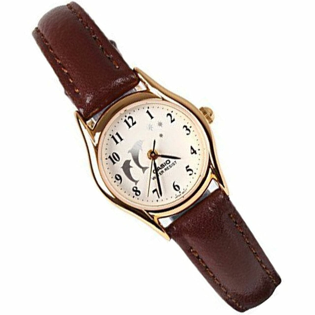 Casio General Quartz Brown Leather Strap Women's Watch LTP-1094Q-7B9RDF-P