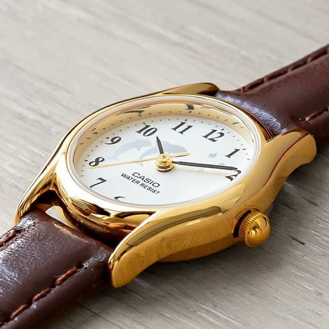 Casio General Quartz Brown Leather Strap Women's Watch LTP-1094Q-7B9RDF-P