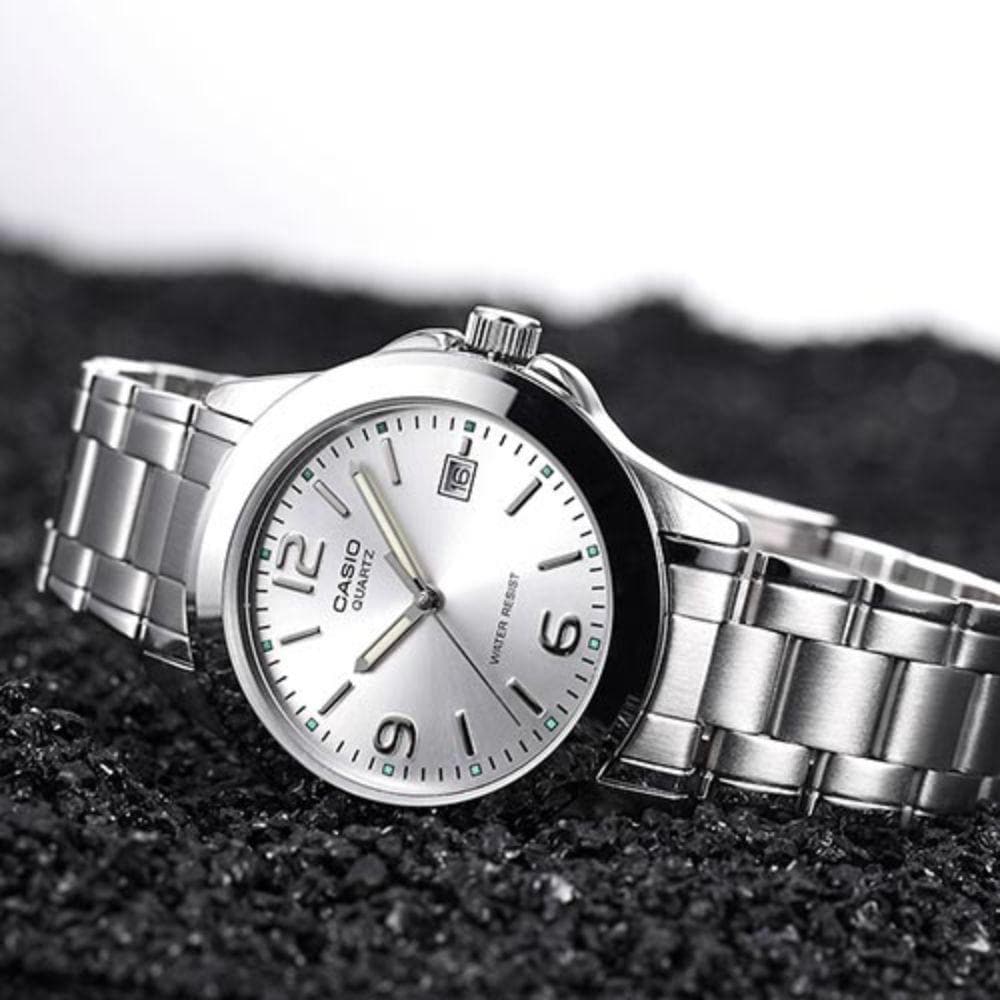Casio General Silver Stainless Steel Strap Unisex Watch LTP-1215A-7ADF-P