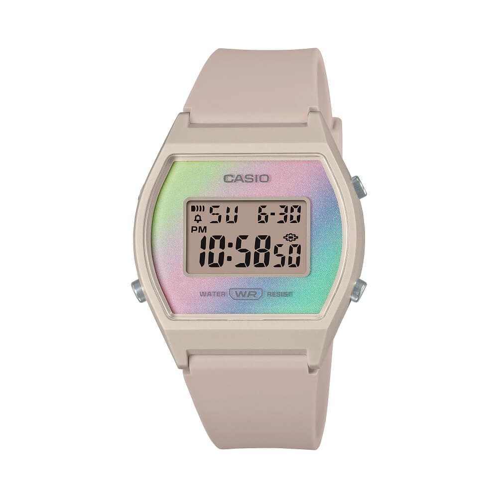 Casio General Digital Pink Resin Strap Women Watch LW-205H-4ADF
