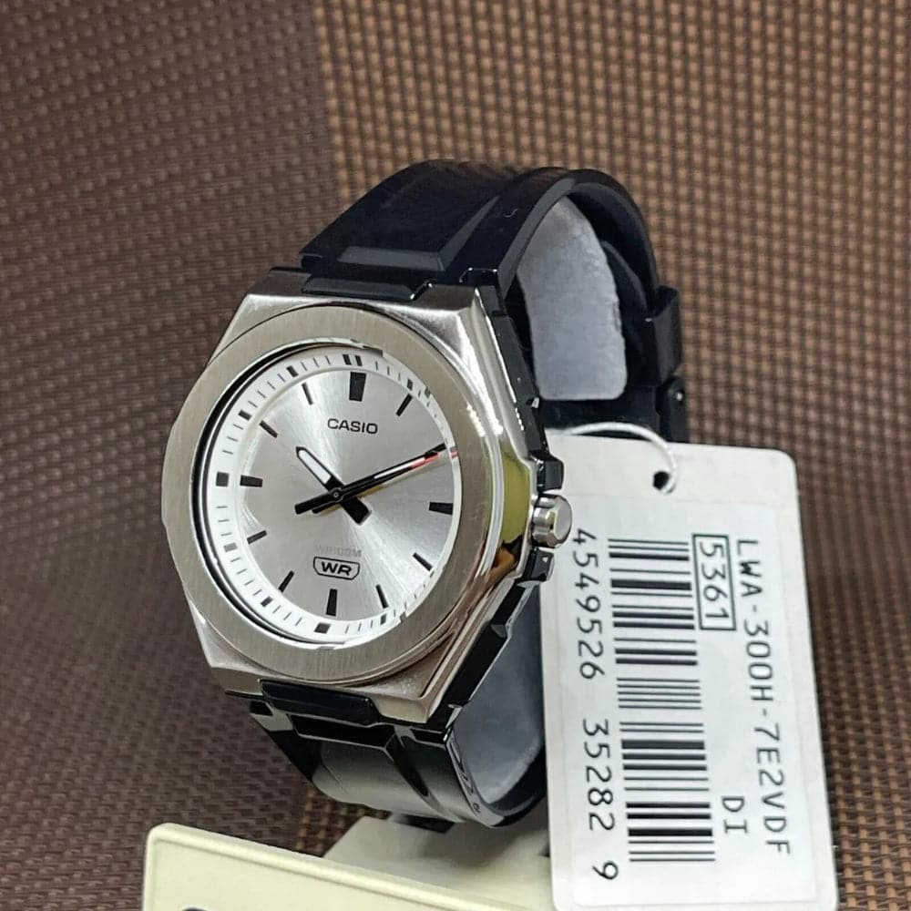 Casio General Silver Dial Black Resin Strap Unisex Watch LWA-300H-7E2VDF-P