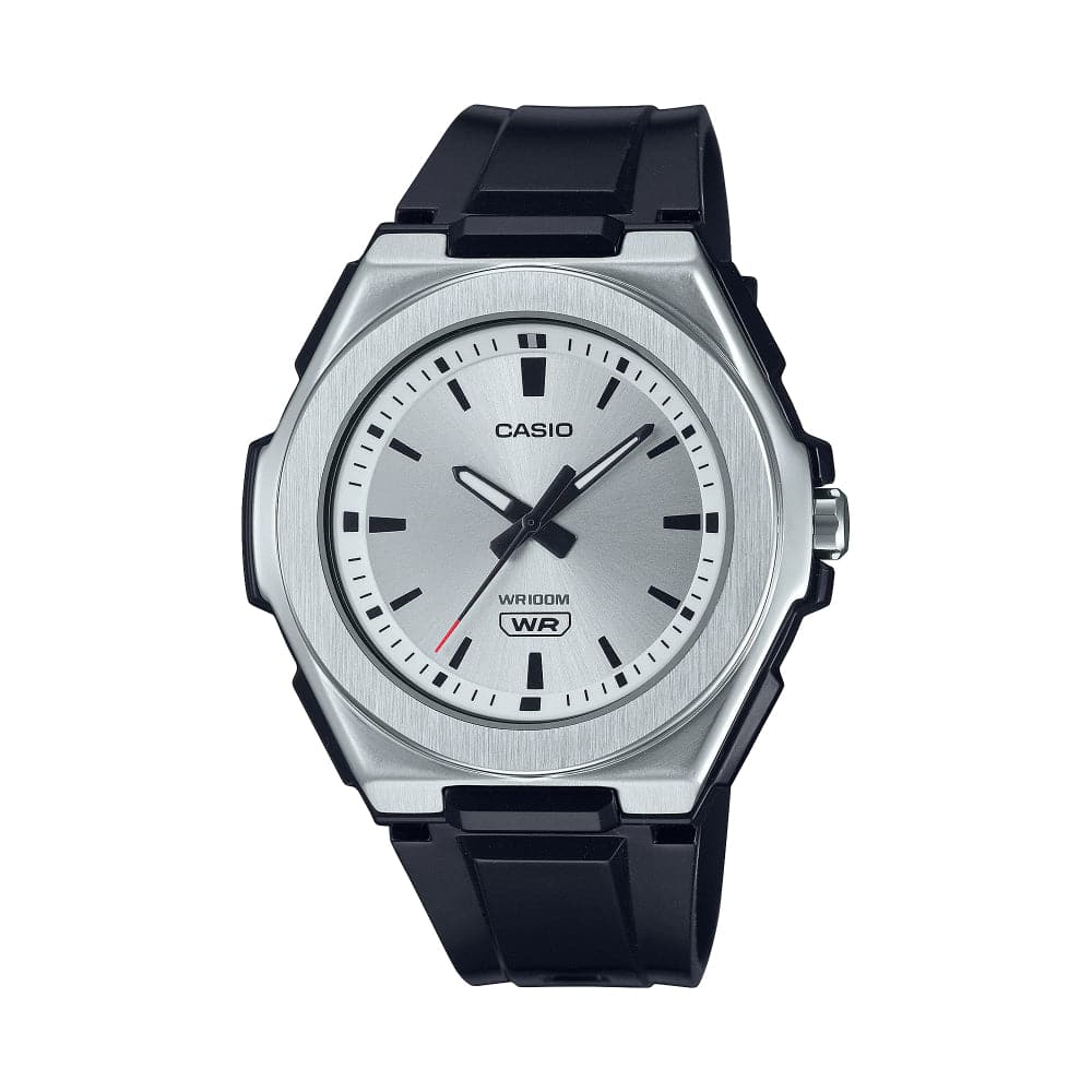 Casio General Silver Dial Black Resin Strap Unisex Watch LWA-300H-7E2VDF-P