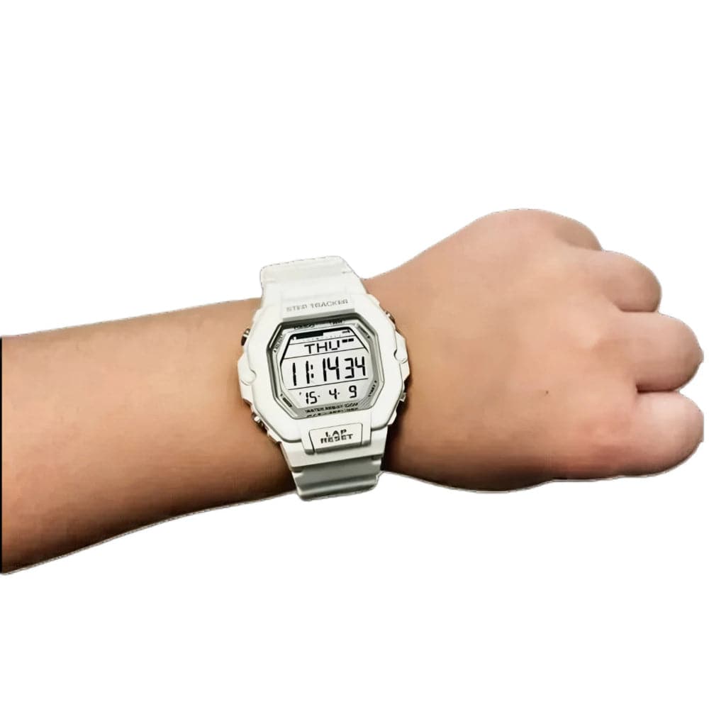 Casio General Digital White Resin Strap Women Watch LWS-2200H-8AVDF-P