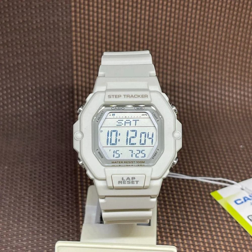 Casio General Digital White Resin Strap Women Watch LWS-2200H-8AVDF-P