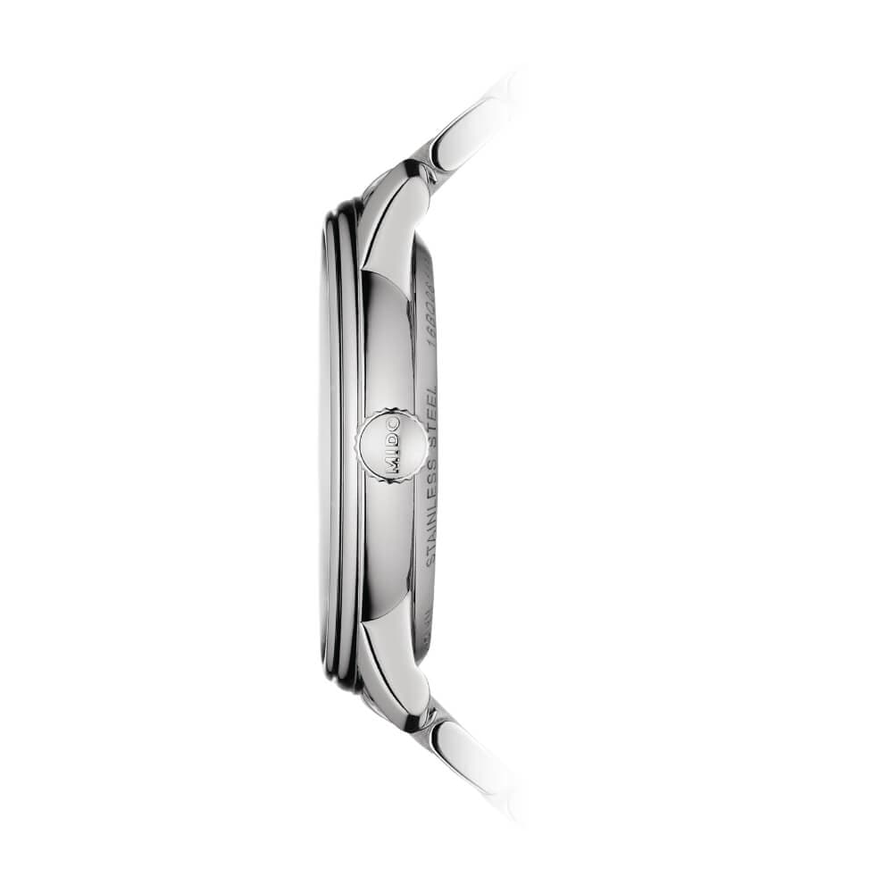 Mido Baroncelli Heritage Silver Stainless Steel Strap Women Watch M0272071101000
