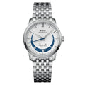 Mido Baroncelli Smiling Moon Silver Stainless Steel Strap Women Watch M0272071101001
