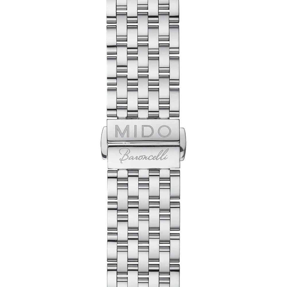 Mido Baroncelli Heritage Silver Stainless Steel Strap Men Watch M0274071101000