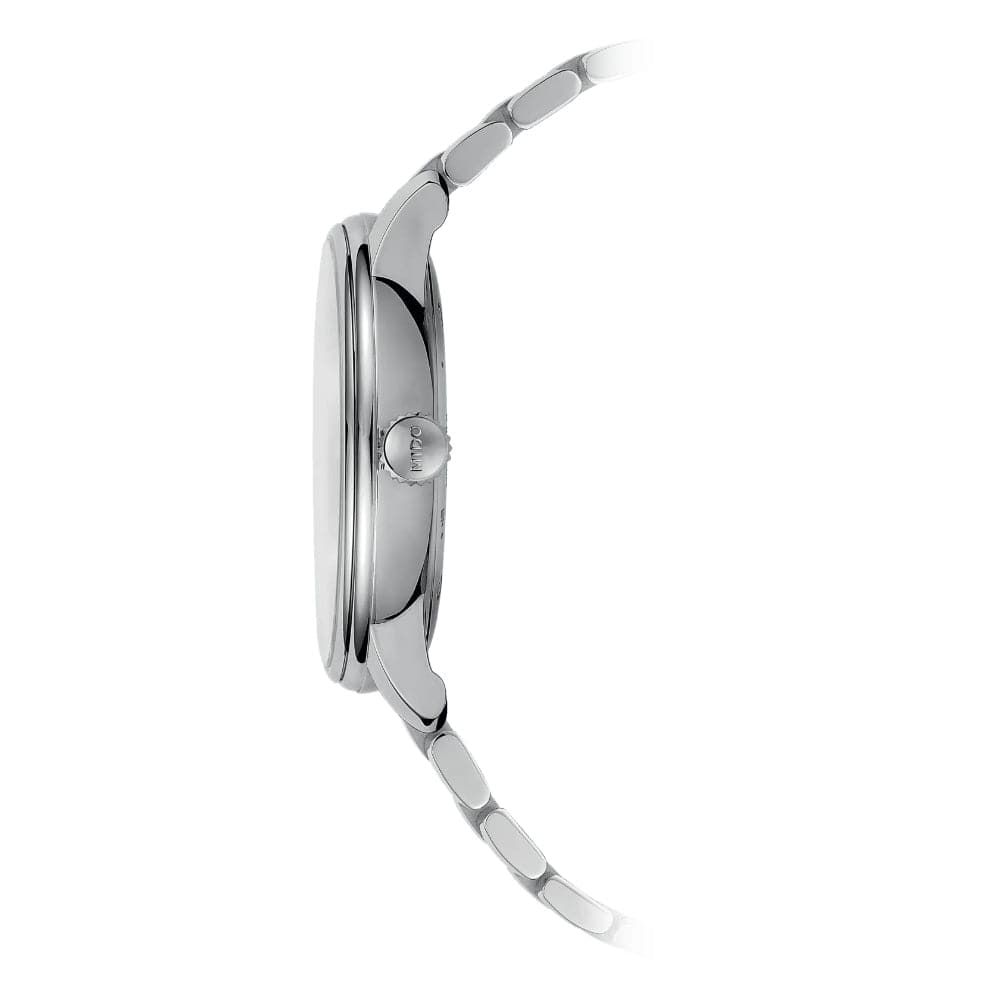 Mido Baroncelli Smiling Moon Silver Stainless Steel Strap Men Watch M0274071101001