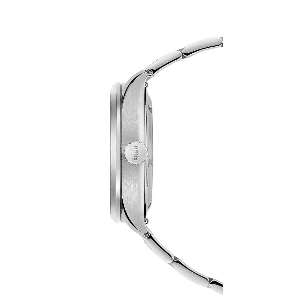 Mido Multifort Black Dial Silver Stainless Steel Strap Men Watch M0384301105100
