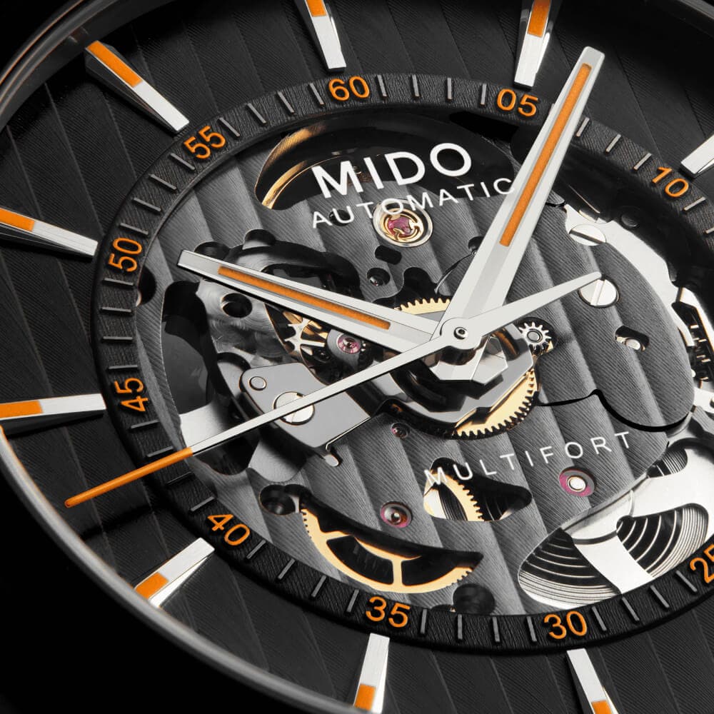 Mido Multifort Black Fabric Strap Men Watch M0384363705100