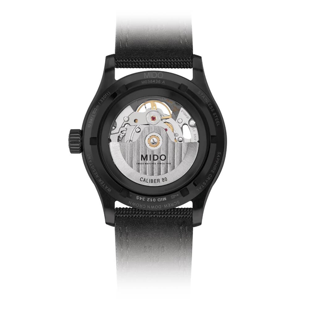 Mido Multifort Black Fabric Strap Men Watch M0384363705100