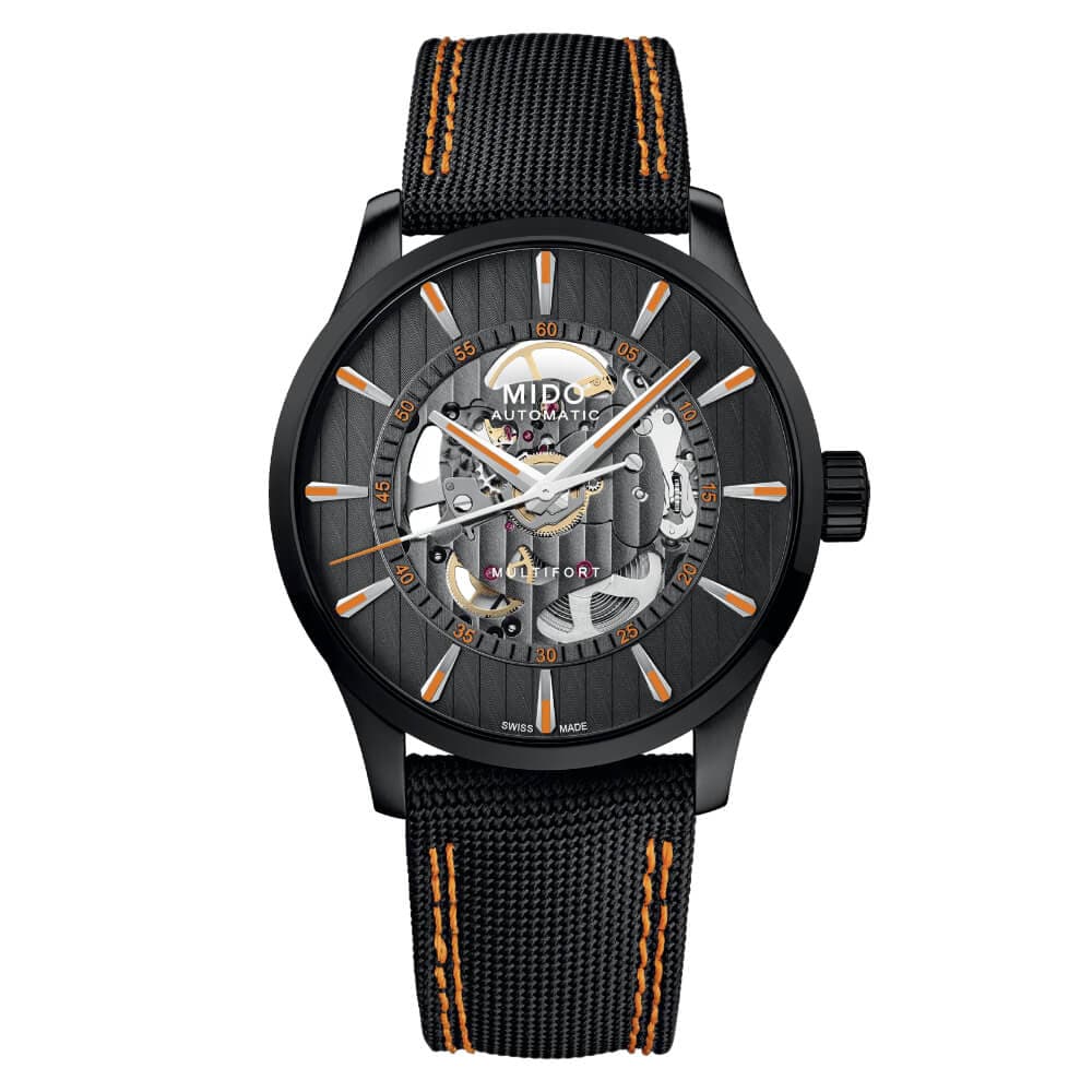 Mido Multifort Black Fabric Strap Men Watch M0384363705100