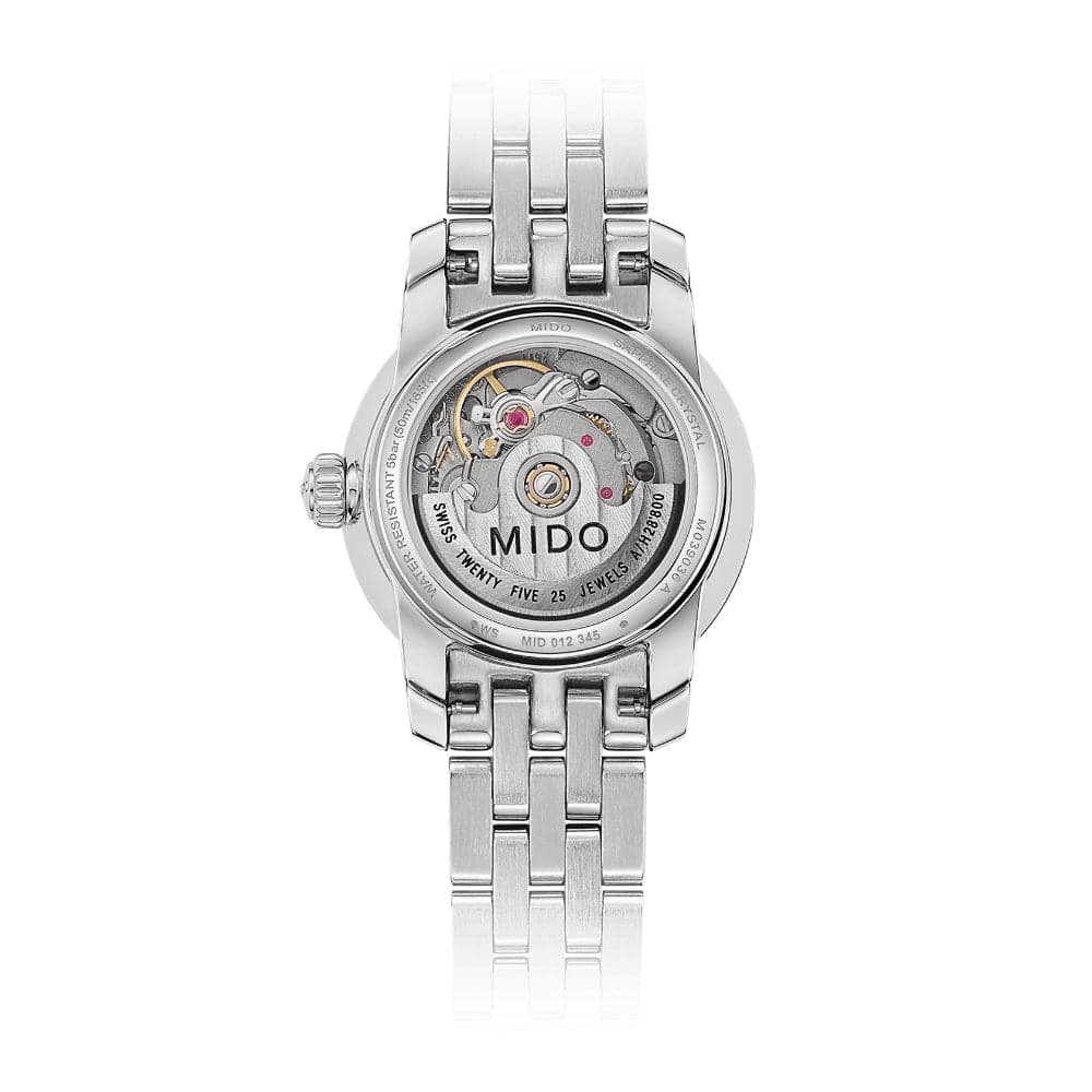 Mido Baroncelli Silver Stainless Steel Strap Women Watch M0390071110600