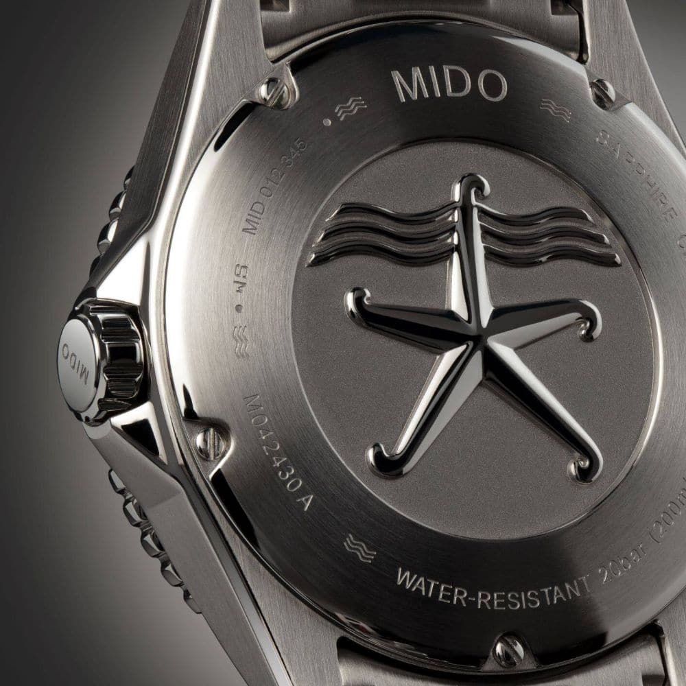 Mido Ocean Star Grey Stainless Steel Strap Men Watch M0424301109100