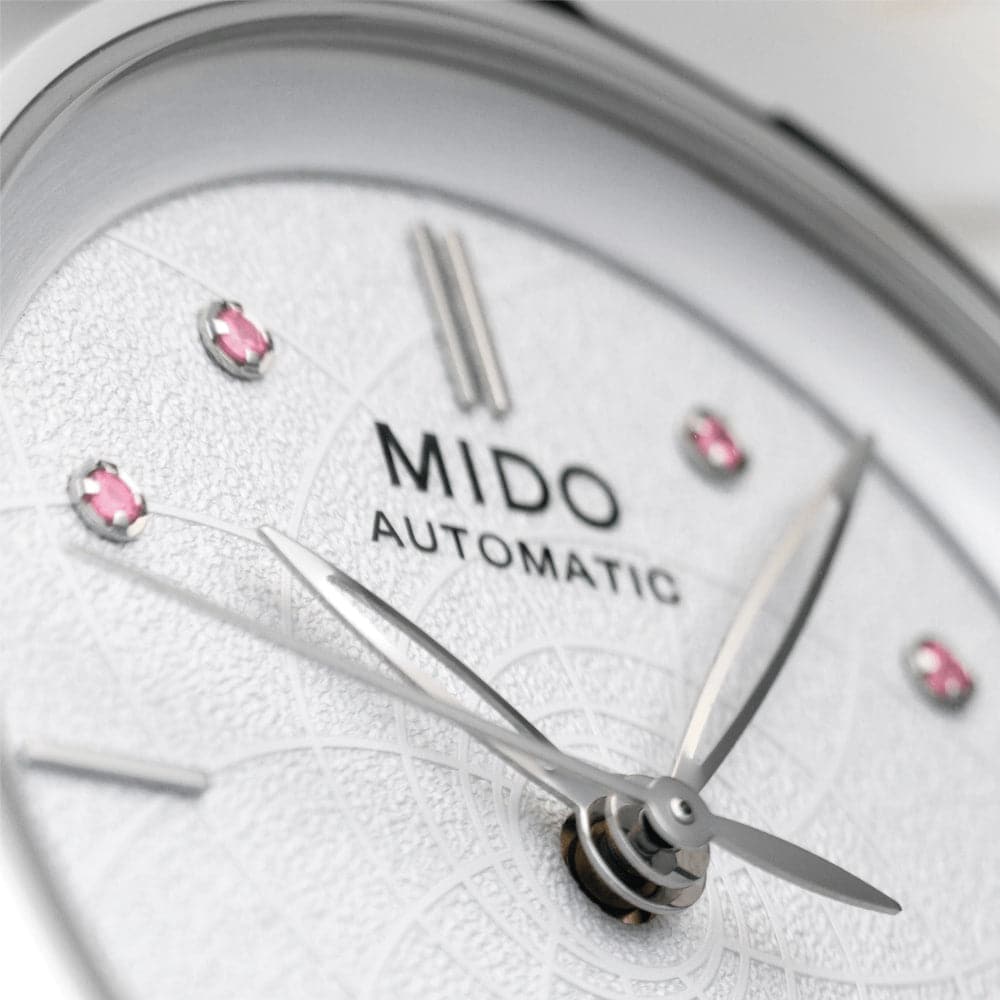 Mido Rainflower Silver Stainless Steel Strap Women Watch M0432071101100
