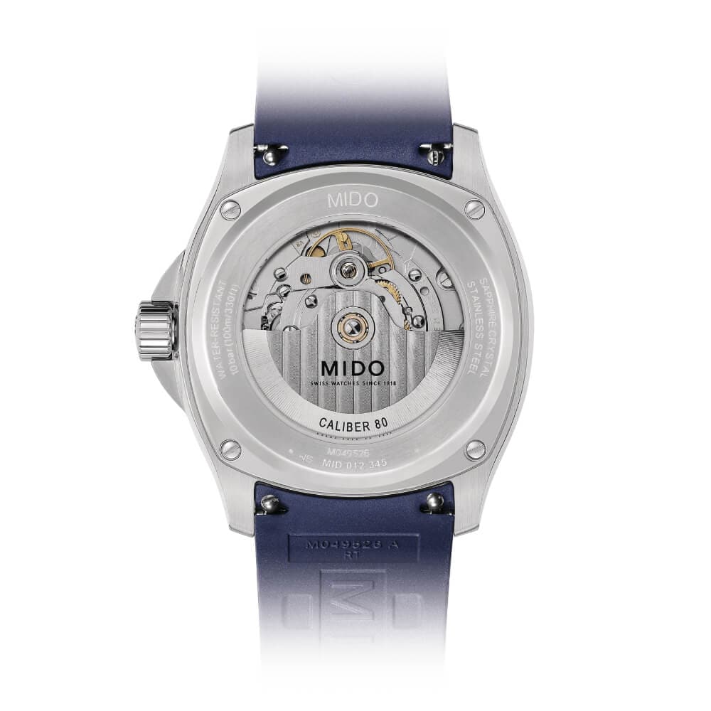 Mido Multifort Blue Dial & Rubber Strap Men Watch M0495261704100