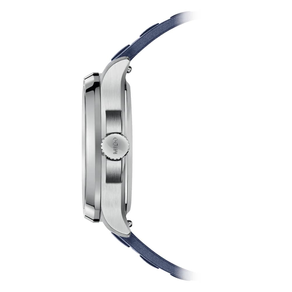 Mido Multifort Blue Dial & Rubber Strap Men Watch M0495261704100