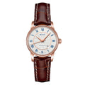 Mido Bronson Brown Leather Strap Women Watch M76002218