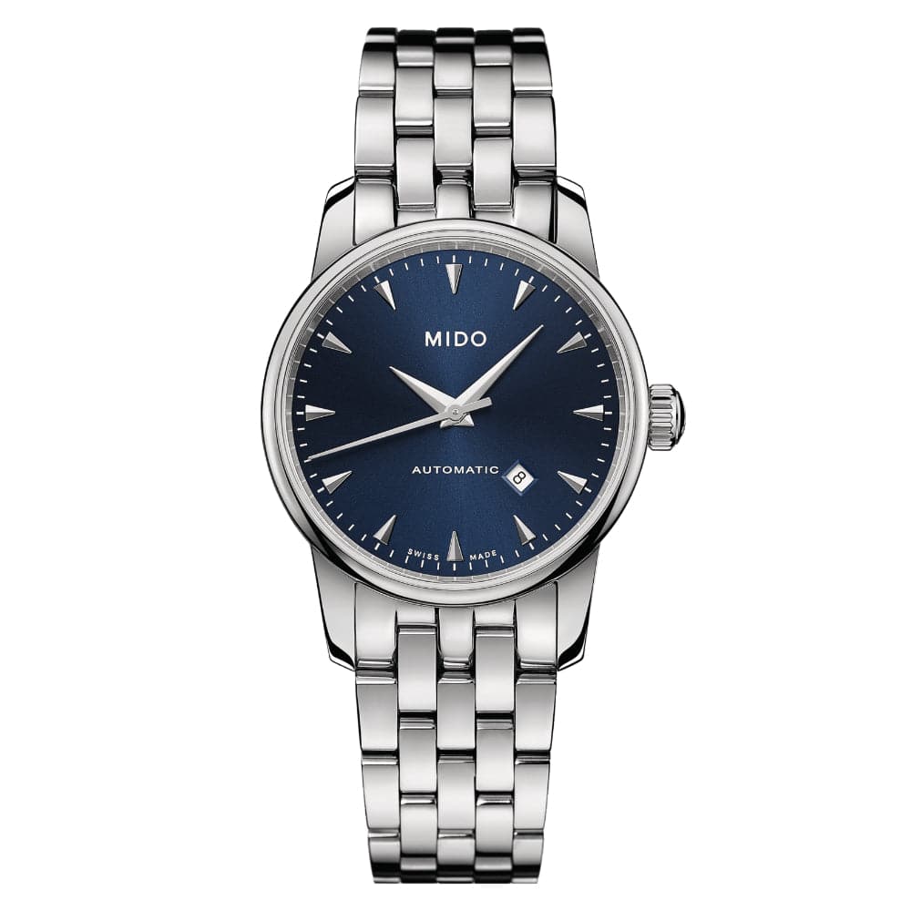 Mido Baroncelli Midnight Blue Dial Silver Stainless Steel Strap Women Watch M76004151
