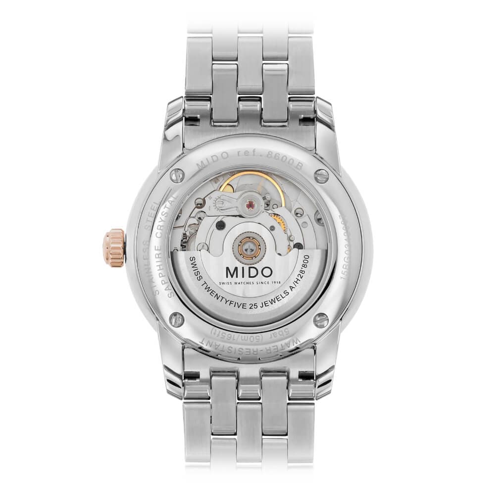Mido Baroncelli Two-Tone Stainless Steel Strap Men Watch M86009N61