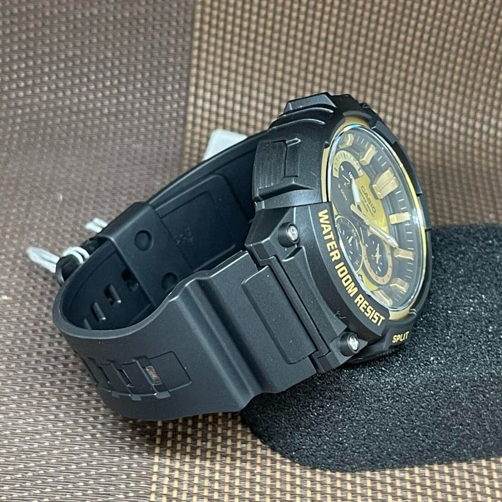 Casio General Chronograph Black Resin Strap Men Watch MCW-200H-9AVDF-P