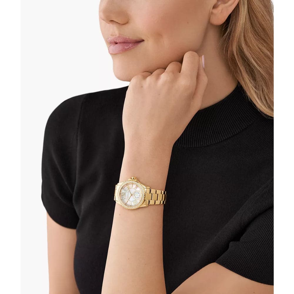 Michael Kors Everest Gold Stainless Steel Strap Women Watch MK7363