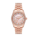 Michael Kors Lexington Rose Gold Dial Stainless Steel Strap Women Watch MK7444