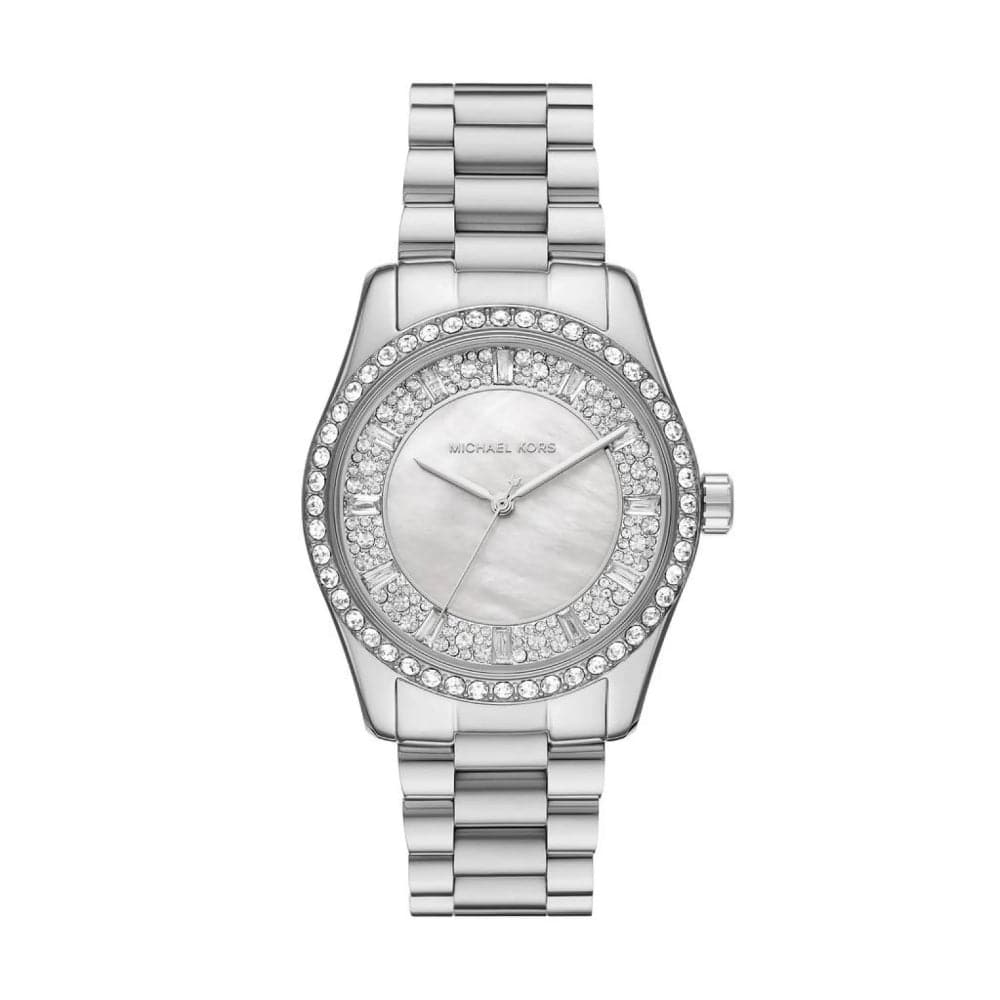 Michael Kors Lexington Silver Dial Stainless Steel Strap Women Watch MK7445