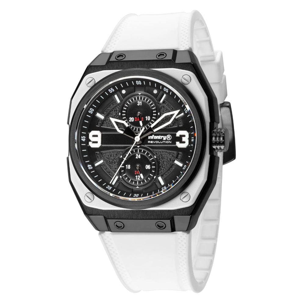Infantry Chronograph Genuine Leather Strap Men Watch MOD42-FLY-ALLB
