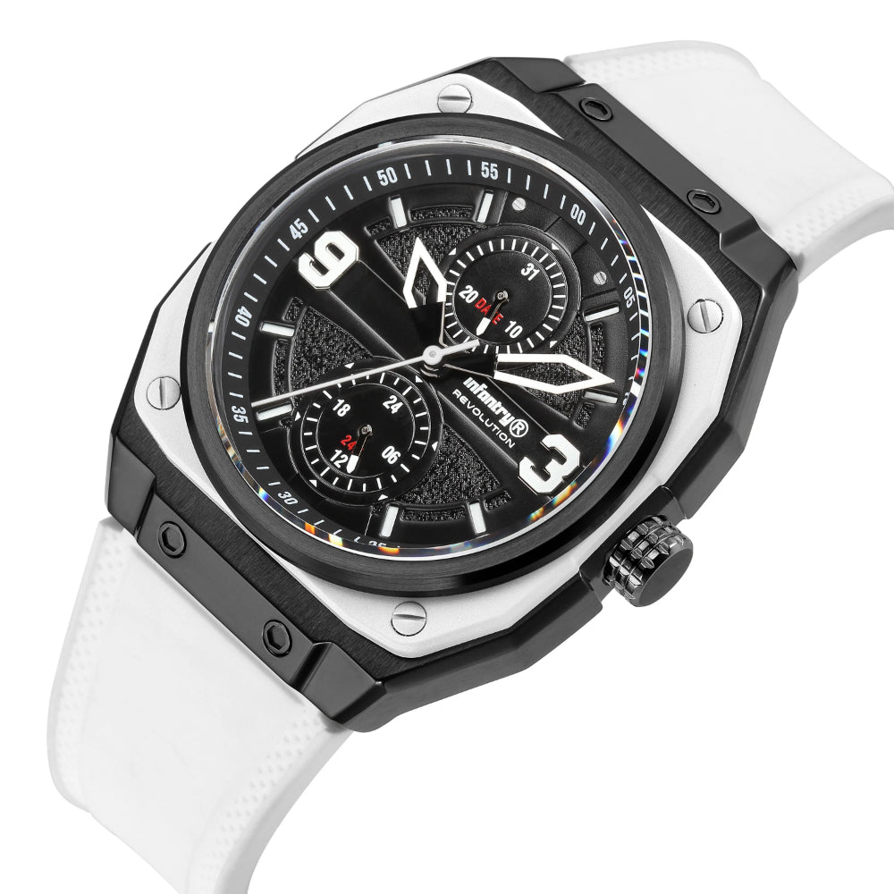 Infantry Chronograph Genuine Leather Strap Men Watch MOD42-FLY-ALLB