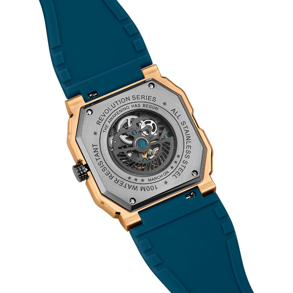 Infantry Revolution Blue Dial Silicone Strap Men Watch MOD47-FC-12-C