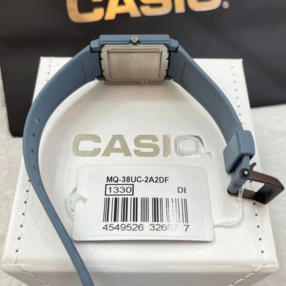 Casio General Black Dial Blue Resin Strap Women Watch MQ-38UC-2A2DF-P