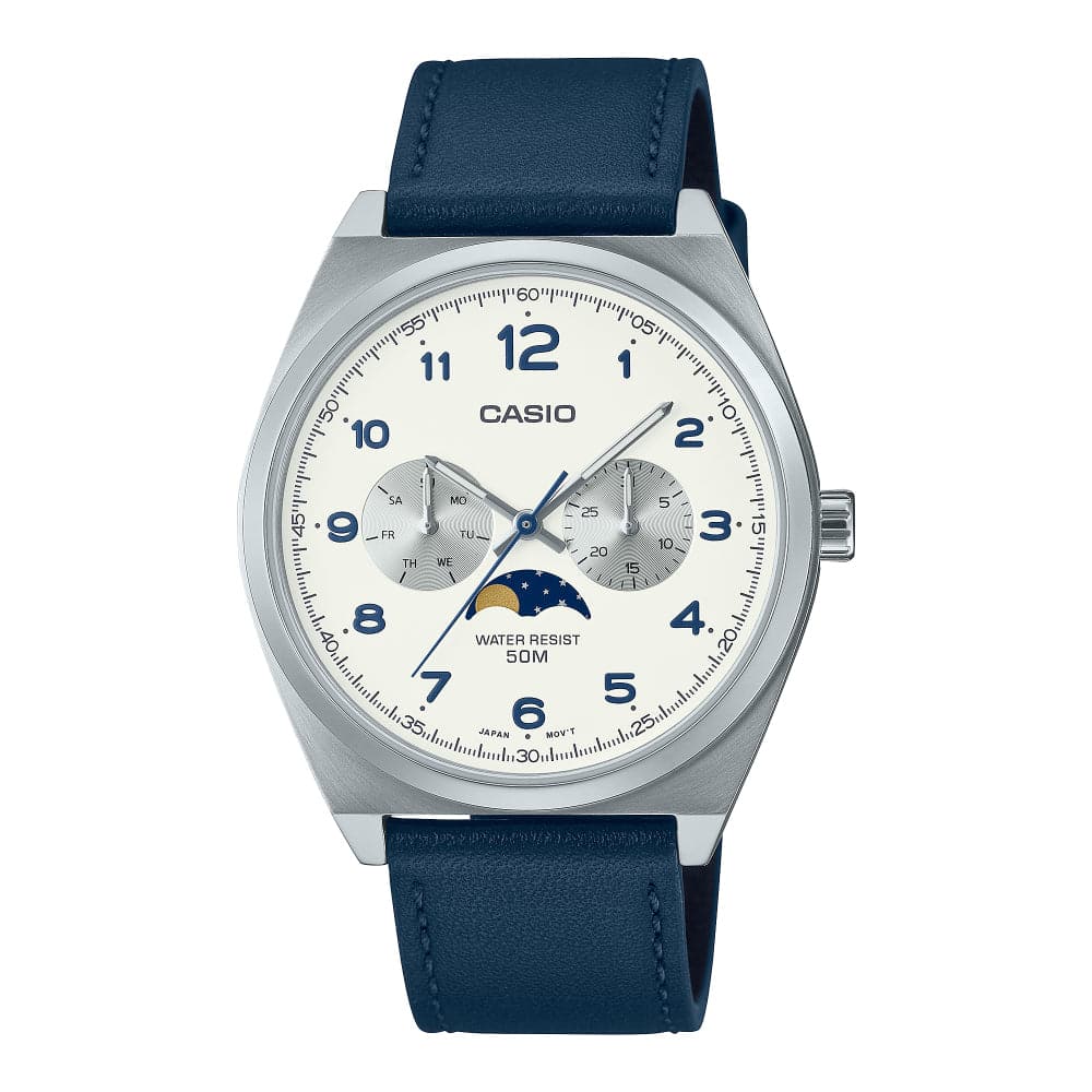Casio General Blue Leather Strap Unisex Watch MTP-M300L-7AVDF-P