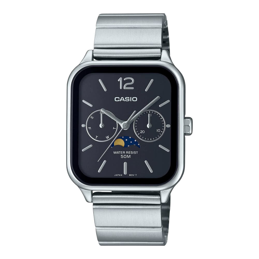Casio General Black Dial Silver Stainless Steel Strap Men Watch MTP-M305D-1AVDF