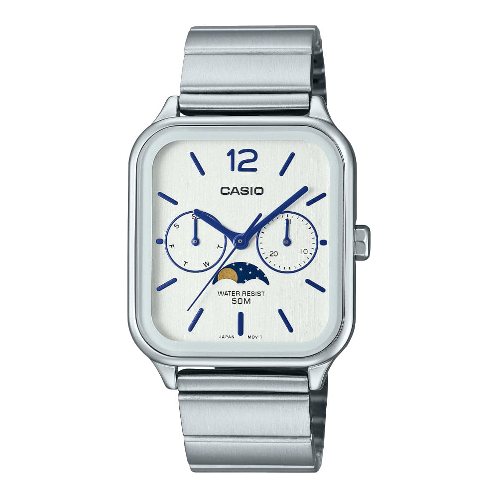 Casio General White Dial Silver Stainless Steel Strap Unisex Watch MTP-M305D-7AVDF
