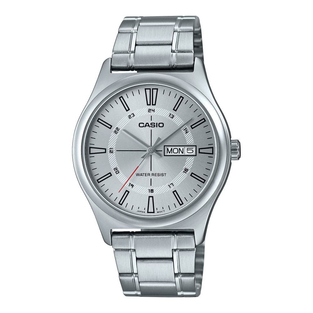 Casio General Silver Dial Stainless Steel Strap Unisex Watch MTP-V006D-7CVDF-P