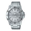 Casio General Silver Dial & Stainless Steel Strap Unisex Watch MTP-VD01D-7CVUDF-P