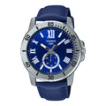 Casio General Blue Dial & Leather Strap Men Watch MTP-VD200L-2BUDF