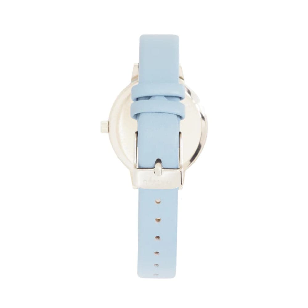 Natbyj Serendipity Light Blue Leather Strap Women Watch NAT0503