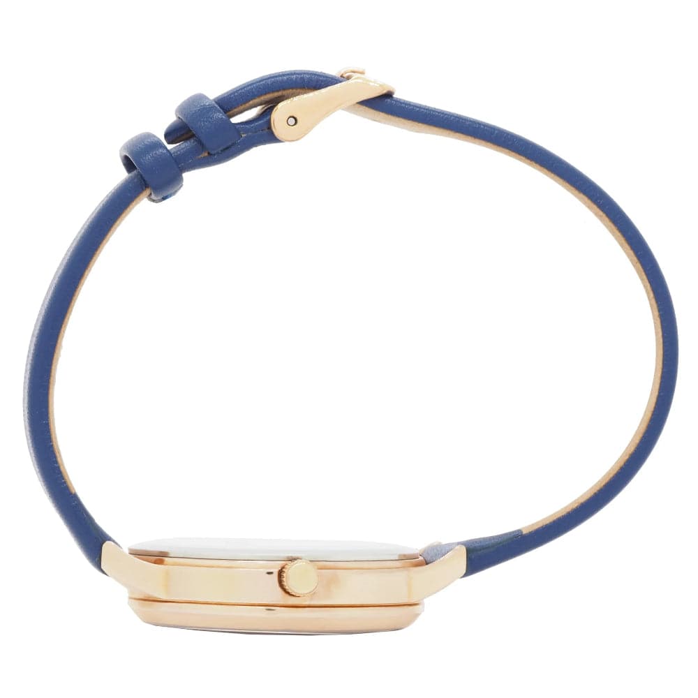 Natbyj First Love Blue Dial Leather Strap Women Watch NAT0602