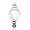 Natbyj First Love Silver Stainless Steel Strap Women Watch NAT0603M