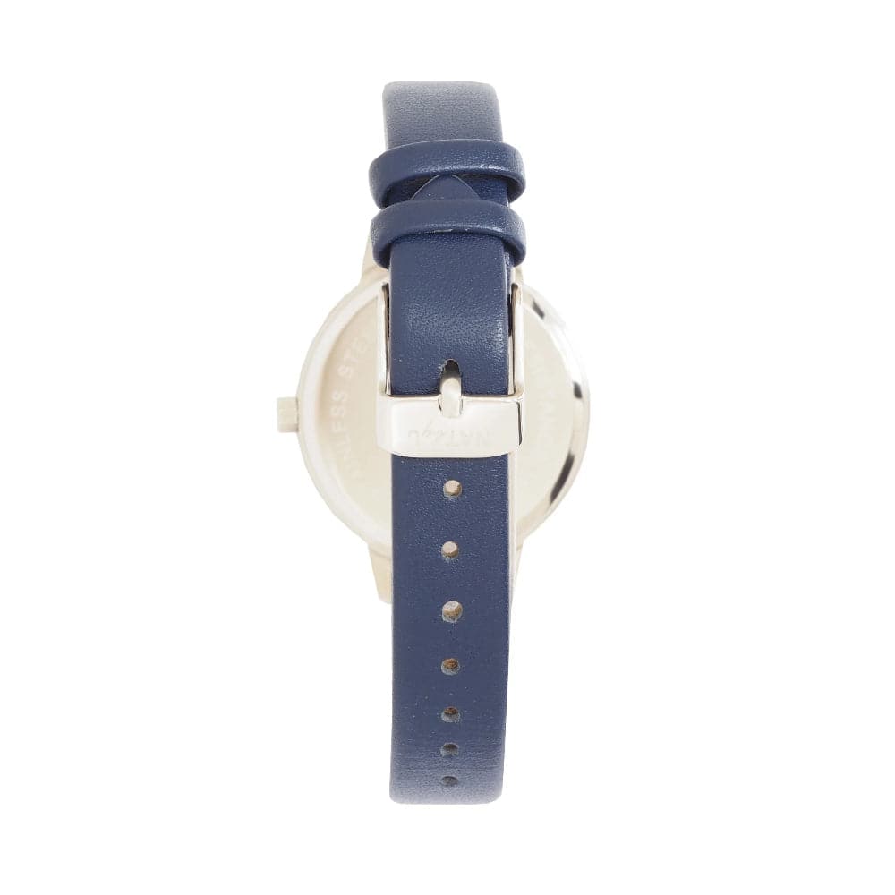 Natbyj Stargaze White Dial Blue Leather Strap Women Watch NAT0902
