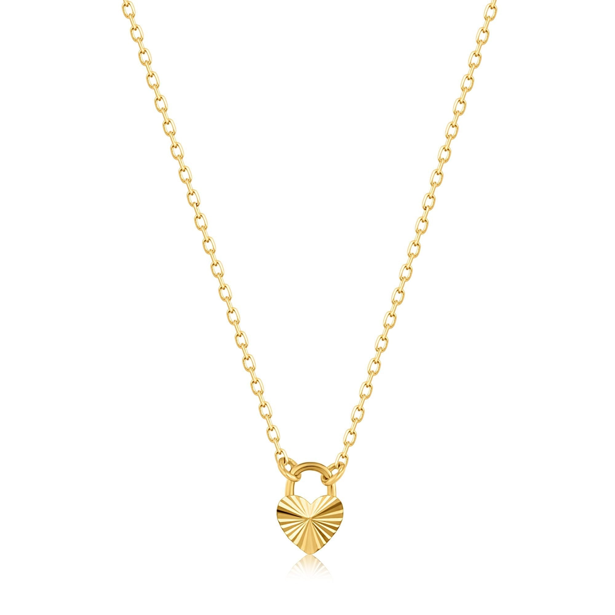 Ania Haie 14kt Gold Heart Padlock Necklace