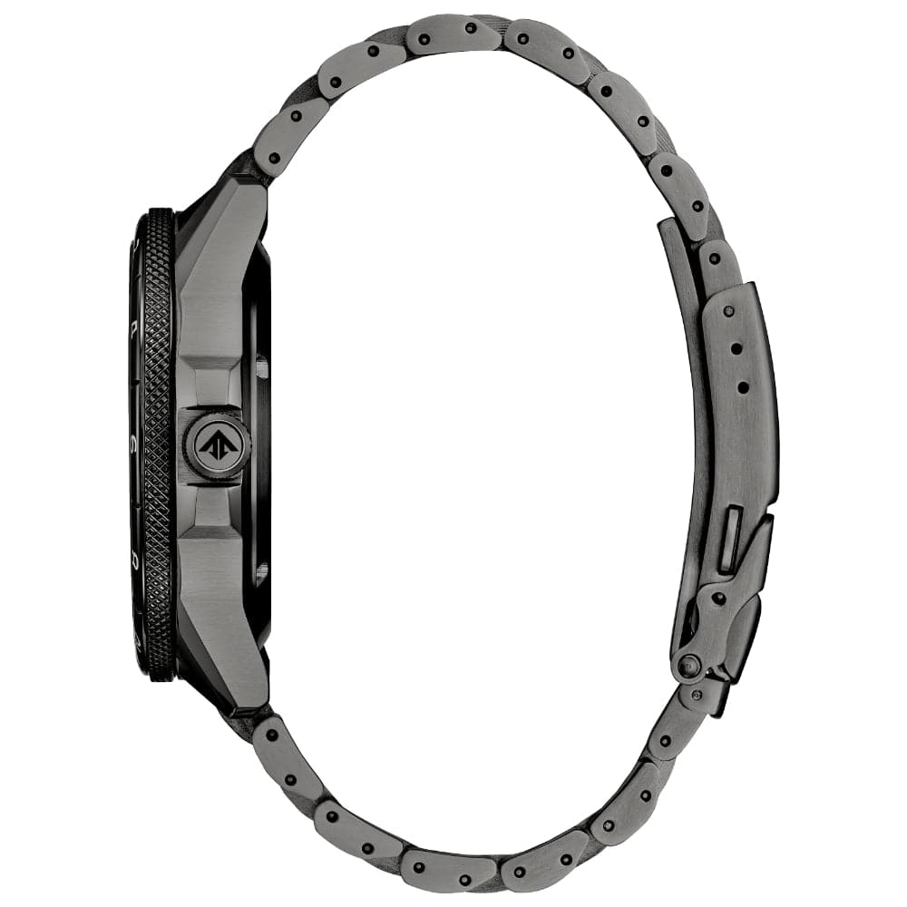 Citizen Mechanical GMT Grey Stainless Steel Strap Men Watch NB6045-51H